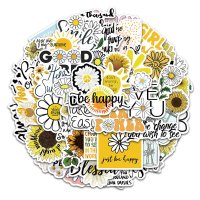 (image for) Daisy Motivational Sentiments Stickers Non Repeating Decals 50pc