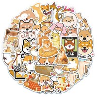 (image for) Shiba Inu Dog Stickers Variety Non Repeating Decals 50 pcs