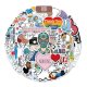 (image for) Covid Nurse Heroes Stickers Luggage Skateboard Laptop Decal 50pc
