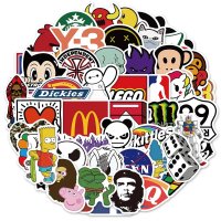 (image for) Popular Logo Decal Stickers Mixed Non Repeating 50 pcs