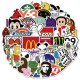 (image for) Popular Logo Decal Stickers Mixed Non Repeating 50 pcs