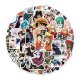(image for) Anime ONE PIECE SERIES Stickers Skateboard Laptop Decals 50pc