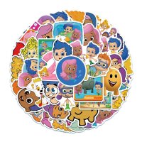 (image for) BUBBLE GUPPIES Cartoon Vinyl Stickers Non-Repeating Decals 50pcs