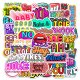 (image for) Inspirational Catch Phrases Stickers Bright Non Repeating 50 pcs