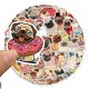 (image for) Pug Dog Stickers Pet Lover Non Repeating Decals 50 pcs