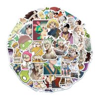 (image for) Anime DR. STONE Stickers Skateboard Laptop Decals 50pc