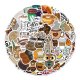 (image for) Coffee Stickers Non Repeating Vinyl Decal Pack Lot 50pcs