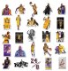 (image for) Kobe Bryant Stickers Mamba Lakers Non Repeating Decals 50 pcs