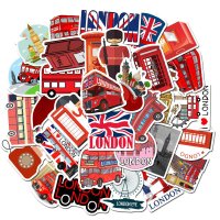 (image for) London England Stickers Travel Vacation Non Repeating 50 pcs