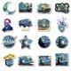 (image for) Van Gogh Mixed Art Decal Stickers Non Repeating Vinyl 50 pcs