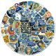 (image for) Van Gogh Mixed Art Decal Stickers Non Repeating Vinyl 50 pcs