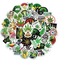 (image for) Cannabis Marijuana Plant Stickers President Vinyl Decal 100pcs
