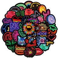 (image for) Random Neon Decal Stickers Non Repeating Sticker Bomb 100 pcs