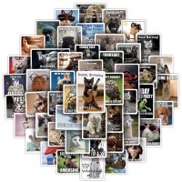(image for) Animal Caption Stickers Pet Lover Non Repeating Decals 100pcs