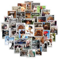 (image for) Animal Caption Stickers Pet Lover Non Repeating Decals 50pcs