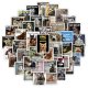 (image for) Animal Caption Stickers Funny Pets Non Repeating Decals 50pcs