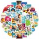 (image for) Tropical Beach Stickers Sun and Surf Laptop Luggage Decals 50pc