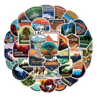 (image for) US National Parks Stickers Recreation and Travel Decals 50pc