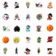 (image for) Anime Dragon Ball Z Stickers Non-Repeating Skateboard Decals 50p