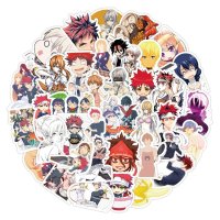 (image for) Anime FOOD WARS! Stickers Non-Repeating Skateboard Decals 50 pcs