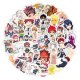 (image for) Anime FOOD WARS! Stickers Non-Repeating Skateboard Decals 50 pcs