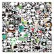 (image for) Panda Bear Stickers Animal Lover Non Repeating Decals 100 pcs