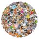 (image for) Animal Dino and Sea Creature Stickers Non Repeating Decal 100pcs