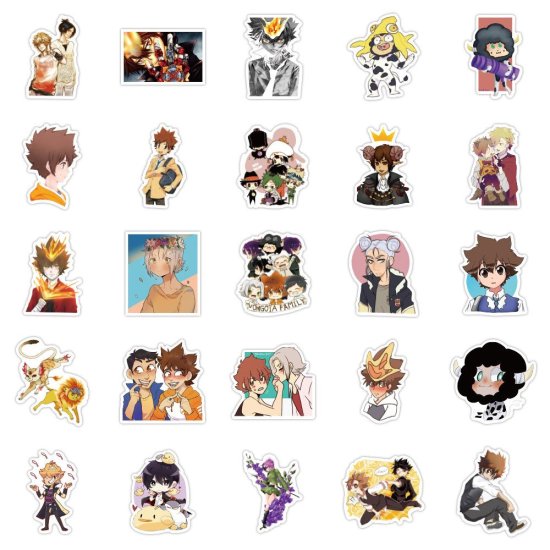 (image for) Anime HITMAN REBORN Stickers Non-Repeating Skateboard Decals 100 - Click Image to Close