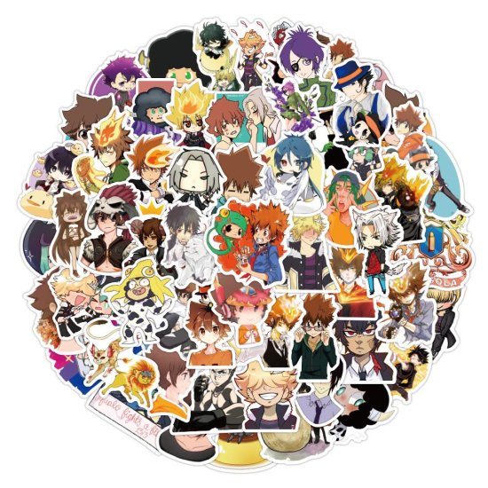 (image for) Anime HITMAN REBORN Stickers Non-Repeating Skateboard Decals 100 - Click Image to Close