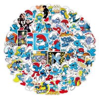(image for) Smurfs Stickers Papa Skateboard Vinyl Laptop Luggage Decal 50pc