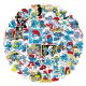 (image for) Smurfs Stickers Papa Skateboard Vinyl Laptop Luggage Decal 50pc