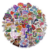 (image for) Mushroom Sticker Pack Colorful Skateboard Laptop Bomb 50 pcs