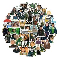 (image for) Loki Stickers Marvel Thor Brother Vinyl Decal Non Repeating 50pc