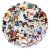 (image for) Horse Lover Animal Vinyl Decal Stickers Non Repeating 50 pcs