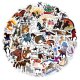 (image for) Horse Lover Animal Vinyl Decal Stickers Non Repeating 50 pcs