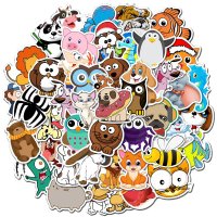 (image for) Random Fun Animal Decal Stickers Non Repeating 50 pcs