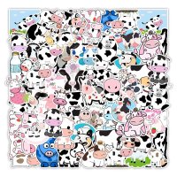 (image for) Dairy Cow Stickers Animated Vinyl Decals Skateboard Laptop 50pcs