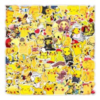 (image for) Pokemon #4 Pikachu Only Decal Stickers Non Repeating Vinyl 50pcs