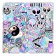 (image for) Pastel Rainbow Stickers Mixed Non Repeating Vinyl Decals 50pc