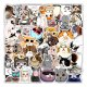 (image for) Kitten Cool Cats Stickers Non Repeating Vinyl Decals 50pc