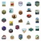 (image for) US National Parks Stickers Recreation and Travel Decals 50pc