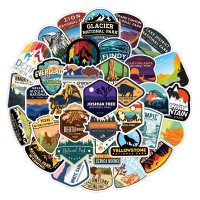 (image for) US National Parks Stickers Recreation and Travel Decals 50pc