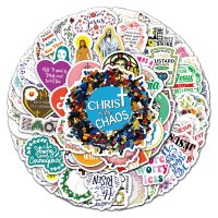 (image for) Jesus Inspirational Quotes Decal Stickers Non Repeating 100 PCS