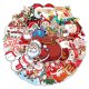 (image for) Santa Claus Christmas Decal Stickers Non Repeating Vinyl 50pcs