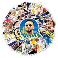 (image for) Steph Curry Golden State Decal Stickers Non Repeating Vinyl 50pc