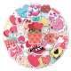 (image for) Valentine's Day Heart Decal Stickers Non Repeating Vinyl 50pcs