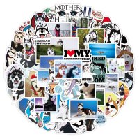(image for) Siberian Husky Decal Stickers Dog Breed Non Repeating 50pcs