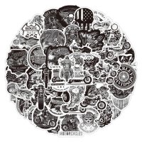 (image for) Harley Motorcycle Decal Stickers Non Repeating Vinyl 50pcs