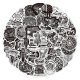 (image for) Harley Motorcycle Decal Stickers Non Repeating Vinyl 50pcs