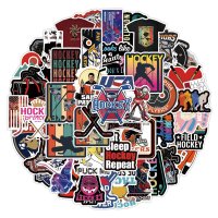 (image for) Hockey Sports Fan Decal Stickers Non Repeating Vinyl 50pc